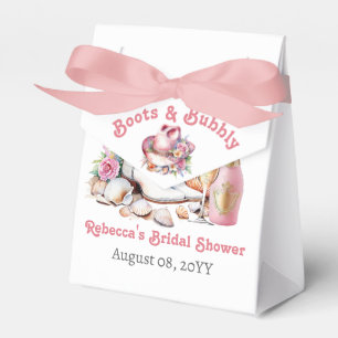 Stiefel und Schampus - maritime Cowgirl-Hochzeitsd Geschenkschachtel
