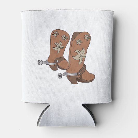 Stiefel und Sporen Dosenkühler (Vorderseite)