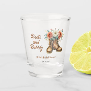 Stiefel und Sprudel Landhochzeit Brause Schnapsglas