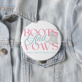 Stiefel und Vows - Western Junggeselinnen-Abschied Button (Beispiel)