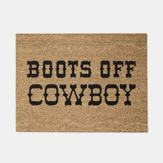 Stiefel von Cowboy Fußmatte