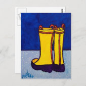 Stiefel von Piliero Postkarte (Vorne/Hinten)