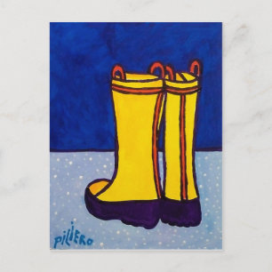 Stiefel von Piliero Postkarte