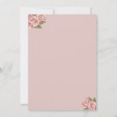 Stiefel Wein Blumenstiefel & Brautparty Einladung (Rückseite)