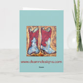 Stiefel werde ich ganz über Sie gehen! Karte (Rückseite)