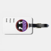 Stiefel zeigt Gepäckanhänger (Rückseite horizontal)