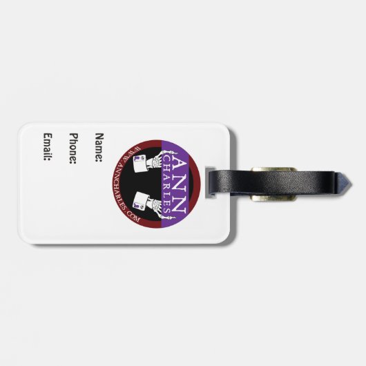 Stiefel zeigt Gepäckanhänger (Rückseite horizontal)