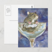 Stiefel Zwerghamster Postkarte (Vorne/Hinten)