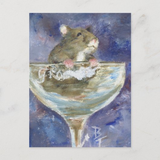 Stiefel Zwerghamster Postkarte (Vorderseite)