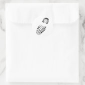 Stiefeldruck Runder Aufkleber (Tasche)