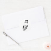 Stiefeldruck Runder Aufkleber (Umschlag)