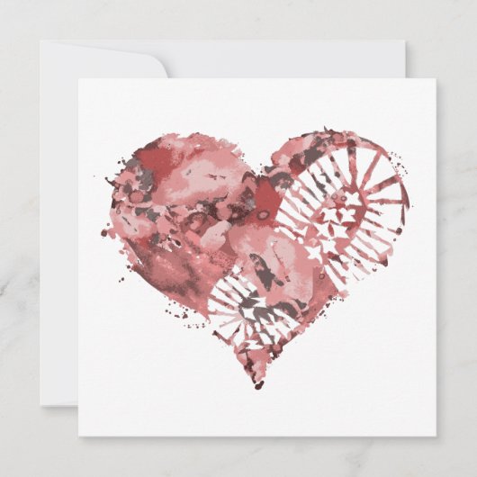 Stiefelmehlherz Einladung (Vorderseite)