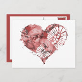 Stiefelmehlherz Feiertagspostkarte (Vorne/Hinten)