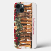 Stiefelreihe mit Blume Case-Mate iPhone Hülle (Rückseite)