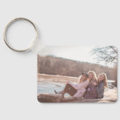 Stiefelreihe mit Blume Schlüsselanhänger (Rückseite)