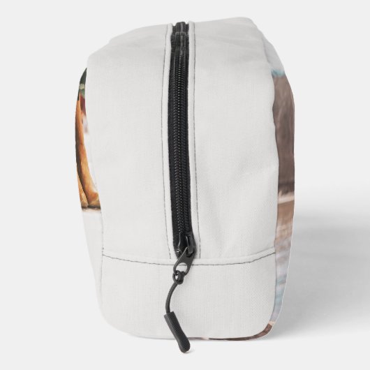 Stiefelreihe mit Blume Waschbeutel (Rechts)