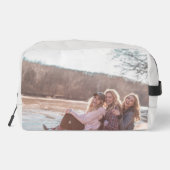 Stiefelreihe mit Blume Waschbeutel (Rückseite)