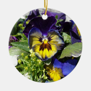 STIEFMMÜTTERCHEN! KERAMIK ORNAMENT