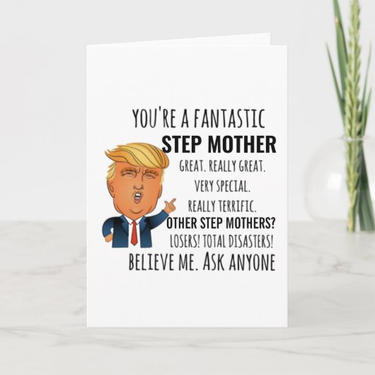 Stiefmutter Bestes Geschenk Karte (Vorderseite)