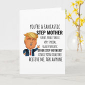 Stiefmutter Bestes Geschenk Karte (Gelbe Blume)