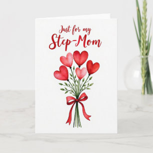 Stiefmutter Blumen-Aquarellkarte Karte