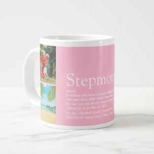Stiefmutter Definition Lustige Fotocollage Rosa Mä Jumbo-Tasse