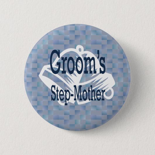 Stiefmutter des Bräutigam-Knopfes Button (Vorderseite)