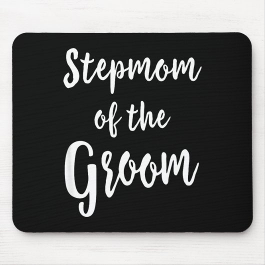 Stiefmutter des Bräutigams Hochzeitsprobe Brautpar Mousepad (Vorne)