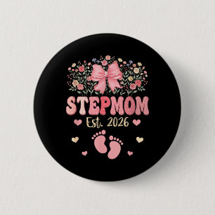 Stiefmutter Est 2026 Blumen Muttertag Erwartet Button