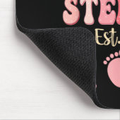 Stiefmutter Est 2026 Blumen Muttertag Erwartet Mousepad (Ecke)