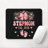 Stiefmutter Est 2026 Blumen Muttertag Erwartet Mousepad (Mit Mouse)