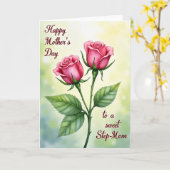 Stiefmutter Florale Herzen Karte (Gelbe Blume)