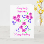 Stiefmutter-Geburtstags-Blumenkarte Karte (Gelbe Blume)