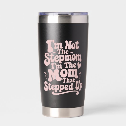 Stiefmutter-Geschenk Die Mutter, Die Eingesprungen Thermobecher (Vorderseite)