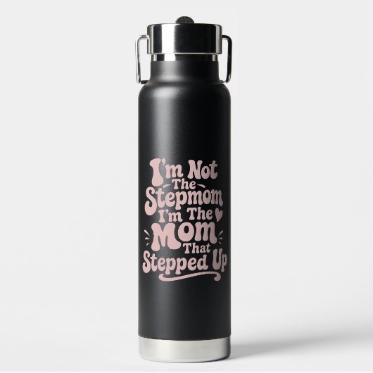 Stiefmutter-Geschenk Die Mutter, Die Eingesprungen Trinkflasche (Vorderseite)