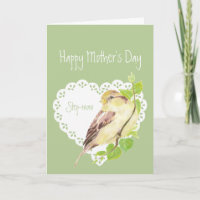 Stiefmutter-niedlicher Spatzen-Vogel der Mutter