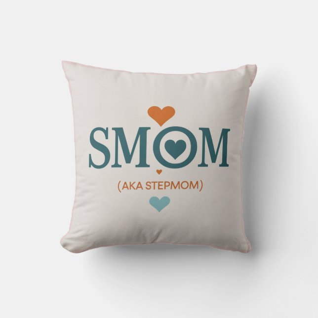 Stiefmutter-Uhr-Geschenk Kissen (Vorderseite)