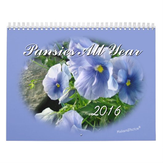 Stiefmütterchen 2016 Kalender-fertigt das Jahr Kalender (Titelbild)