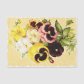 Stiefmütterchen Antiqued gelbes Seidenpapier (Vorderseite)