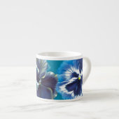 Stiefmütterchen Art Blue Espresso Tasse (Vorderseite Rechts)