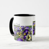 Stiefmütterchen auf Parade Tasse (Vorderseite Links)