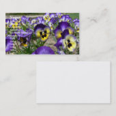 Stiefmütterchen auf Parade Visitenkarte (Vorne/Hinten)