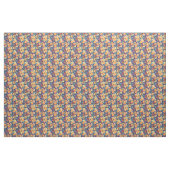 Stiefmütterchen auf Pflaumenviolett Stoff (Yard (91,4 cm))