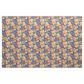 Stiefmütterchen auf Pflaumenviolett Stoff (Fat Quarter (45,7 x 55,9 cm))