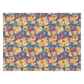 Stiefmütterchen auf Pflaumenviolett Tischdecke (Vorderseite (Horizontal))