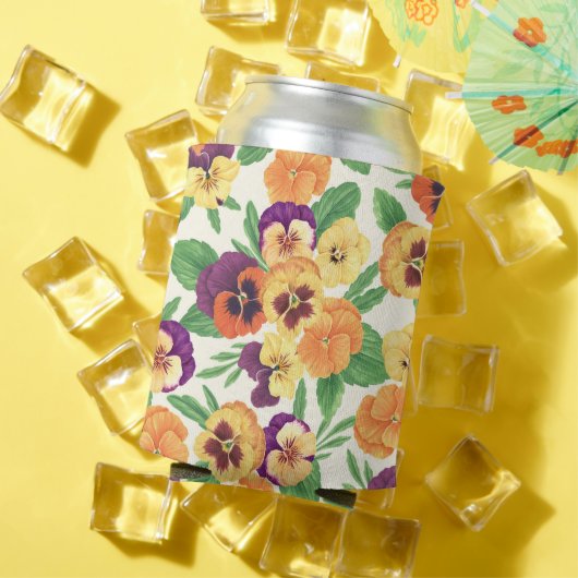 Stiefmütterchen auf weißlich dosenkühler (In Situ Sommer)