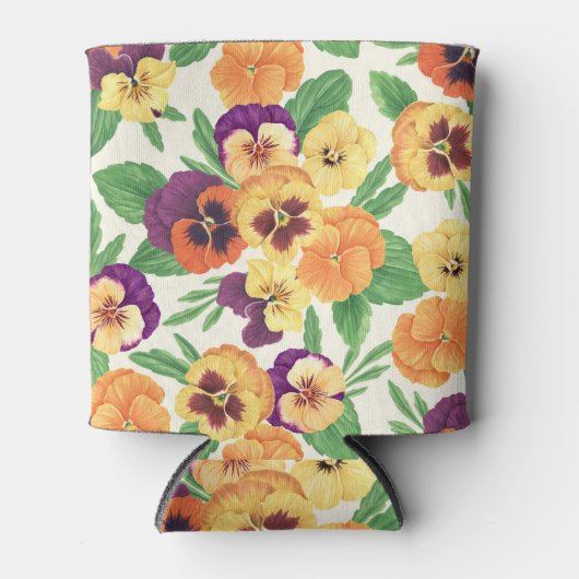 Stiefmütterchen auf weißlich dosenkühler (Vorderseite)