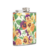 Stiefmütterchen auf weißlich flachmann (Rechts)