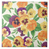 Stiefmütterchen auf weißlich fliese (Vorderseite)