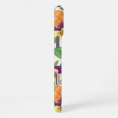 Stiefmütterchen auf weißlich iPhone hülle (Rechte Seite)